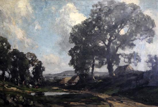 José Weiss (1859-1919) Sussex landscape, 16 x 24in.